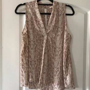 Snake print top